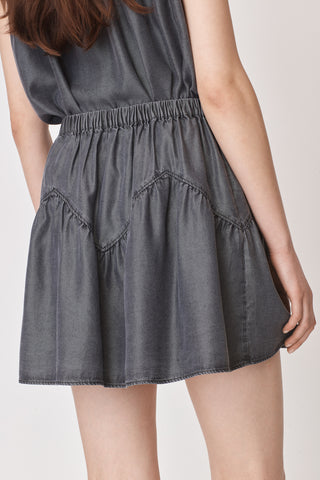 Leandra Mini Skirt - Grey